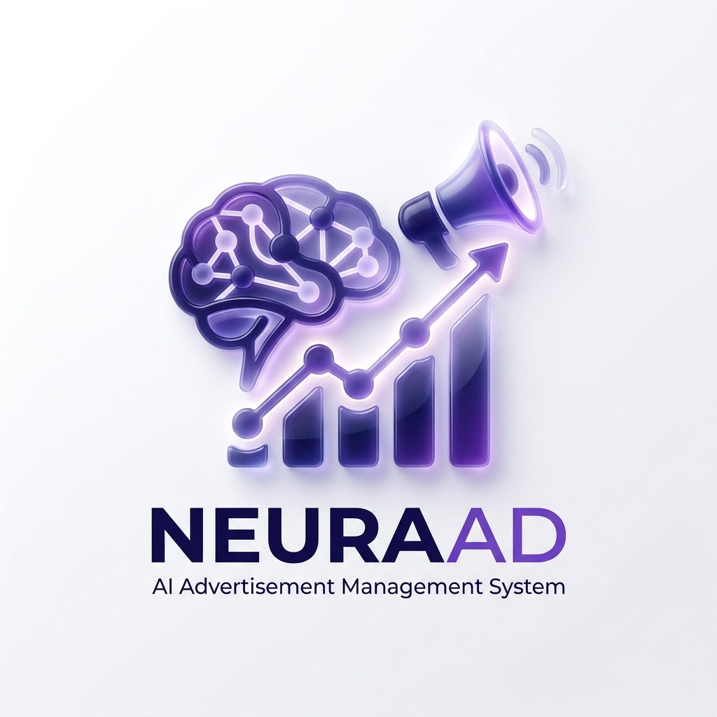 Visual preview of the AI Ad Management platform displaying campaign optimization metrics