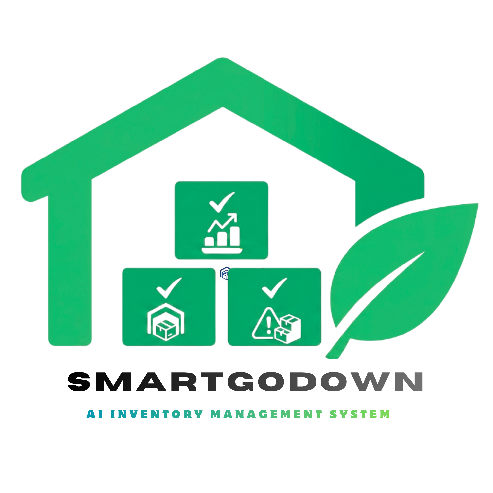 Mockup of the SmartGodown real-time inventory tracking dashboard showing analytics